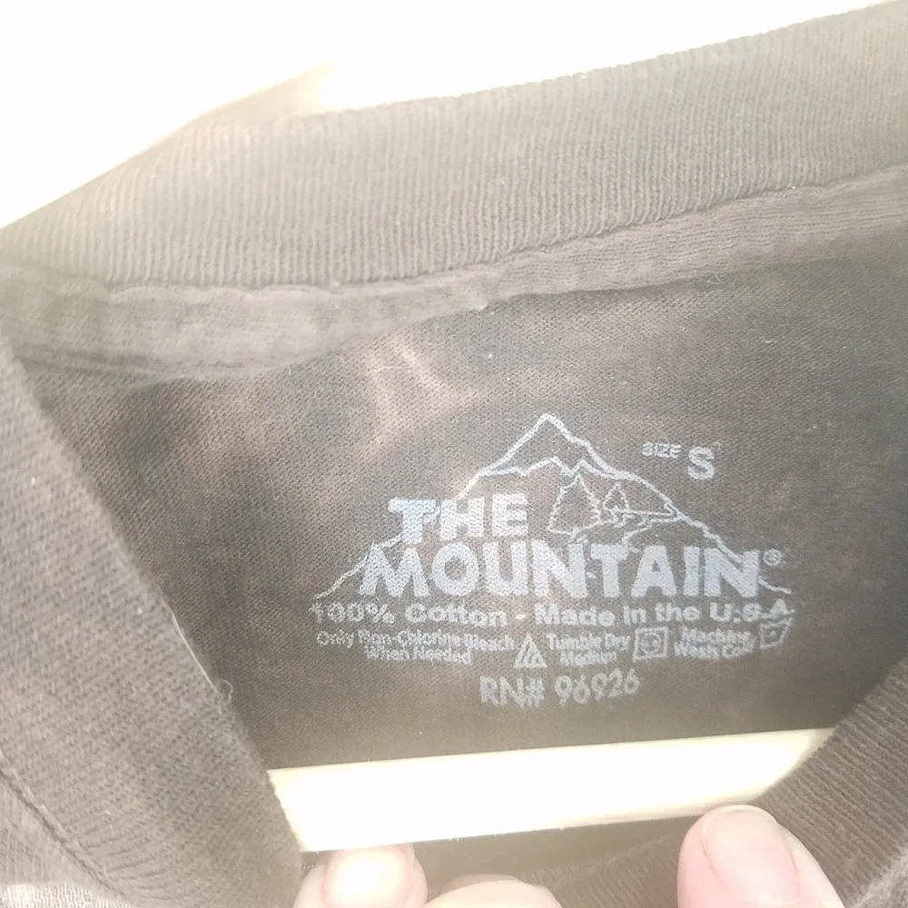 The Mountain Kids T Shirt Elephant Graphic Print Chocolate Tie Dye Cotton Size S